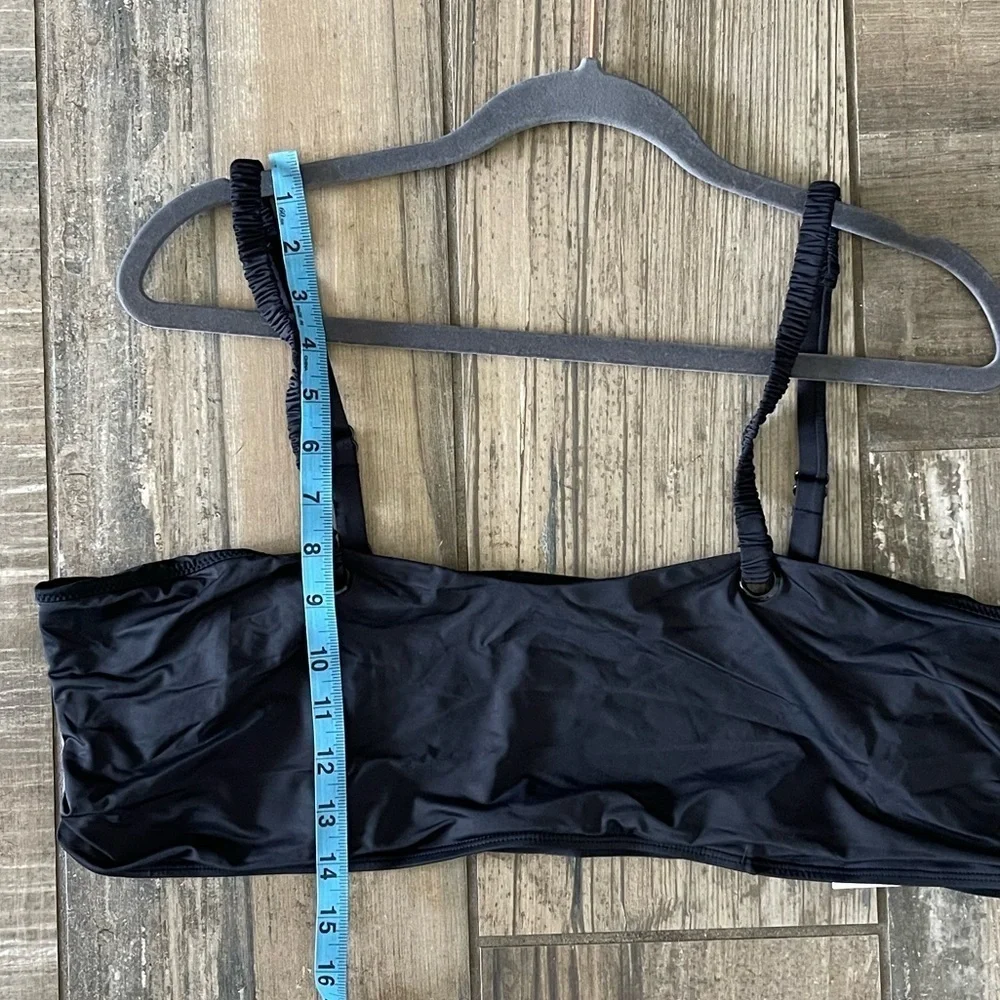 Good American Double Back Strap Swim top size 7 = 4XL